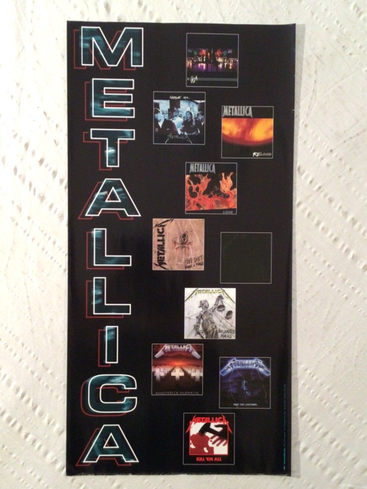 Metallica 2000 Promo Poster Album Catalog
