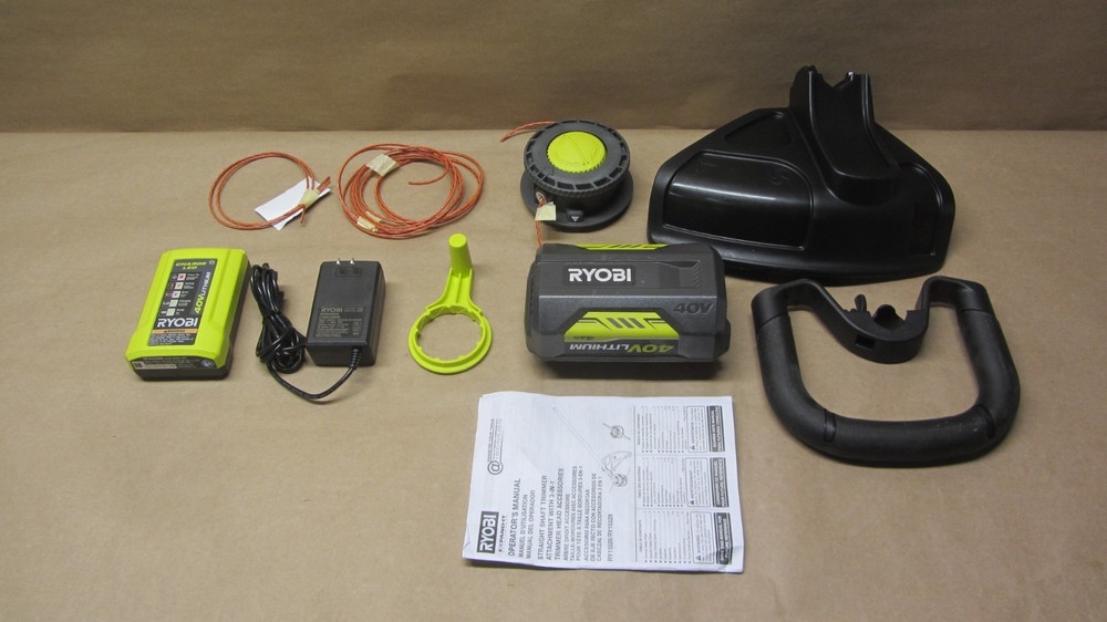 RYOBI RY40270 40V Brushless Cordless Battery Attachment Capable String Trimmer