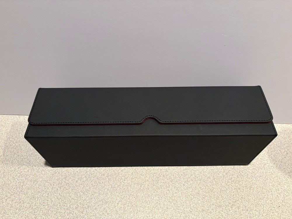 Premium Card Deck Storage Box No Dice, Tray, 4 Deck Cases Durable PU Leather