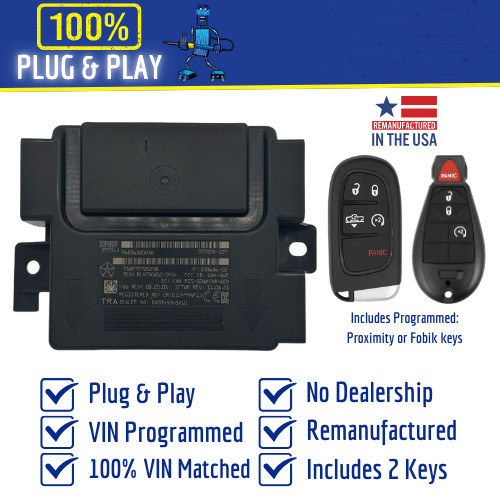 2015 RAM 1500-5500 RF Hub Module Part# 68234887AE w/ programmed keys