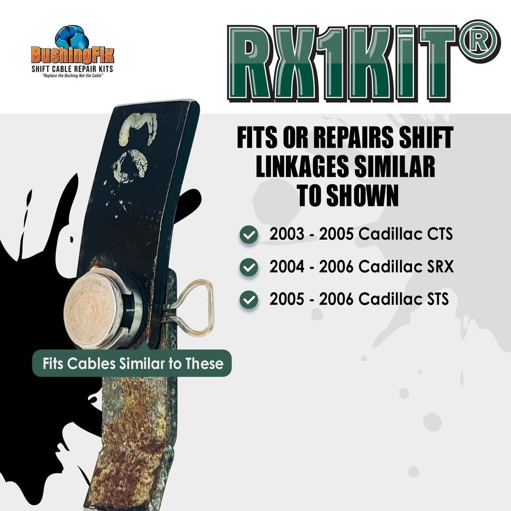 BushingFix RX1Kit Transmission Shift Linkage Repair Kit, Automatic Transmissi...