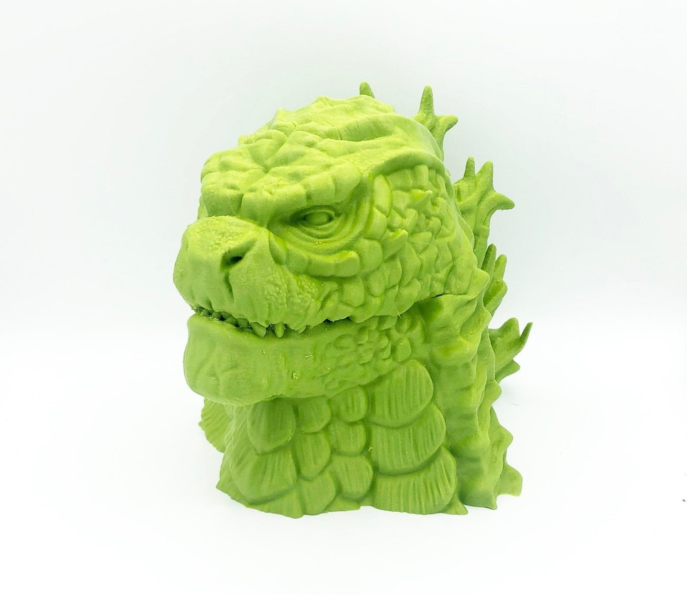 Godzilla Headphone Head - 3D Printed Headphone Stand Bust