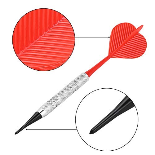 Soft Tip Darts, Bar Dart, Plastic Tip Darts Set, Attach Extra 100 12 silver