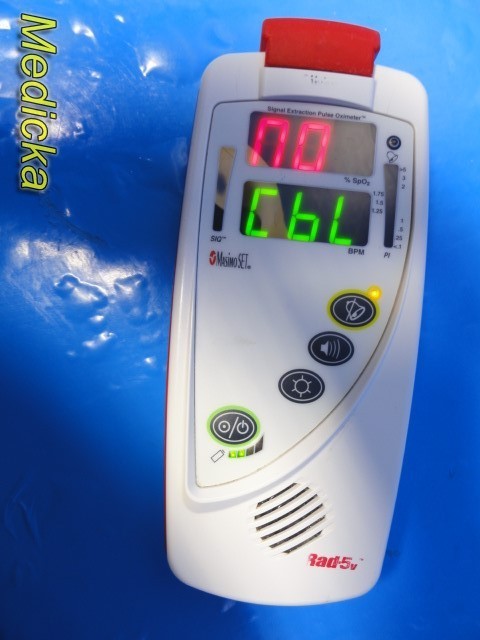 Masimo Rad-5v Pulse Oximeter W/ Direct SpO2 Sensor Ref 10192 ~ 39712