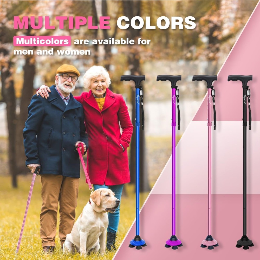 Collapsible Walking Cane, Lightweight & Sturdy