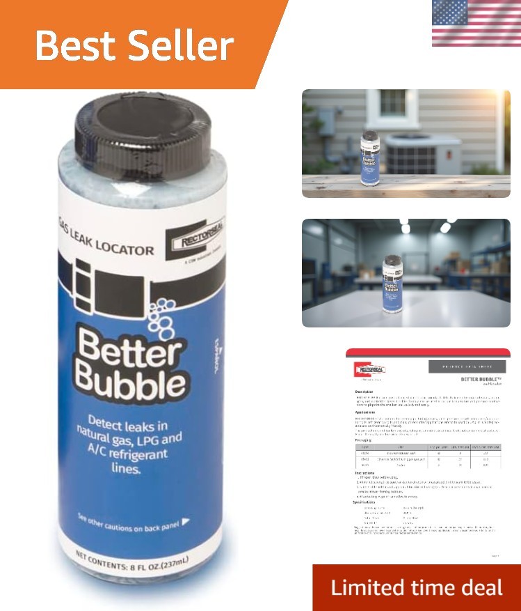 Better Bubble 8 oz. Advanced Gas Leak Detector - Fast-Acting & Biodegradable