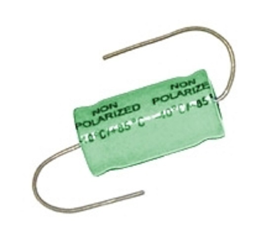 1 PIECE - 100 VOLT 2.2MFD CROSSOVER NETWORK CAPACITOR 2.2uF LIGHT GREEN # CC-11