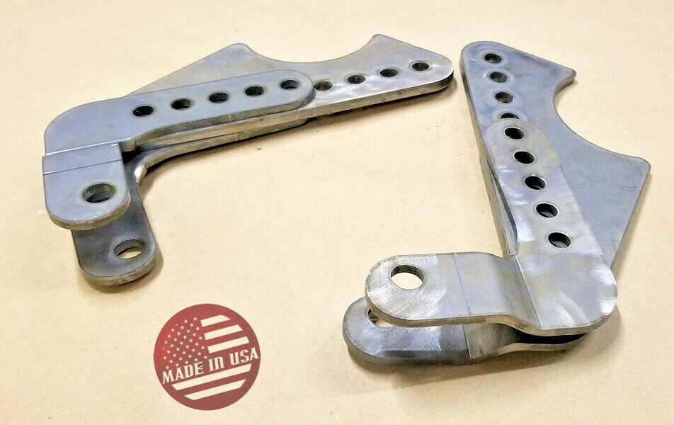 [SR] Universal Steel Coil Over Shock Mount Kit Adjustable Lower Brackets #2047