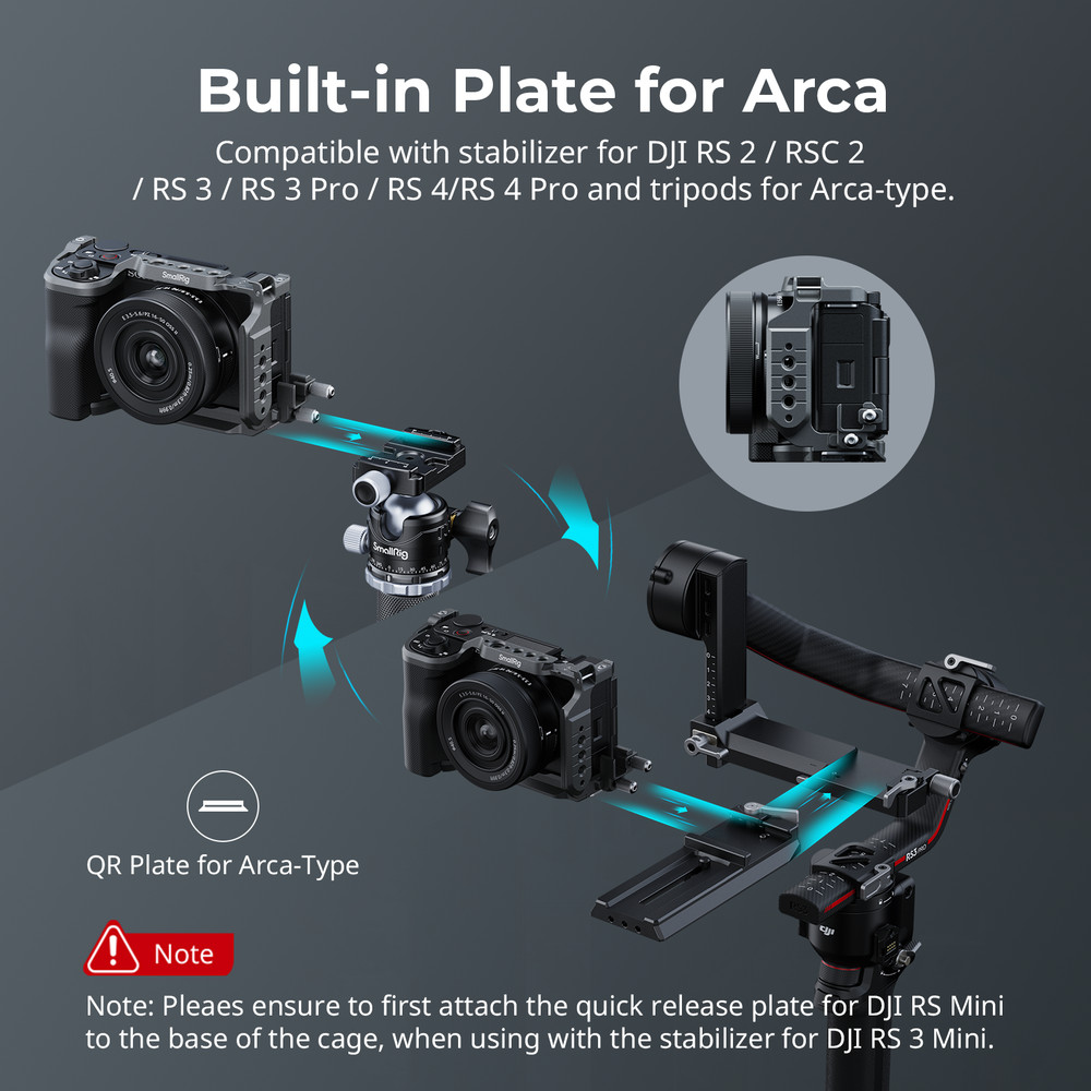 SmallRig ZV-E10 II HawkLock Quick Release Cage Kit for Sony ZV-E10 II 4949