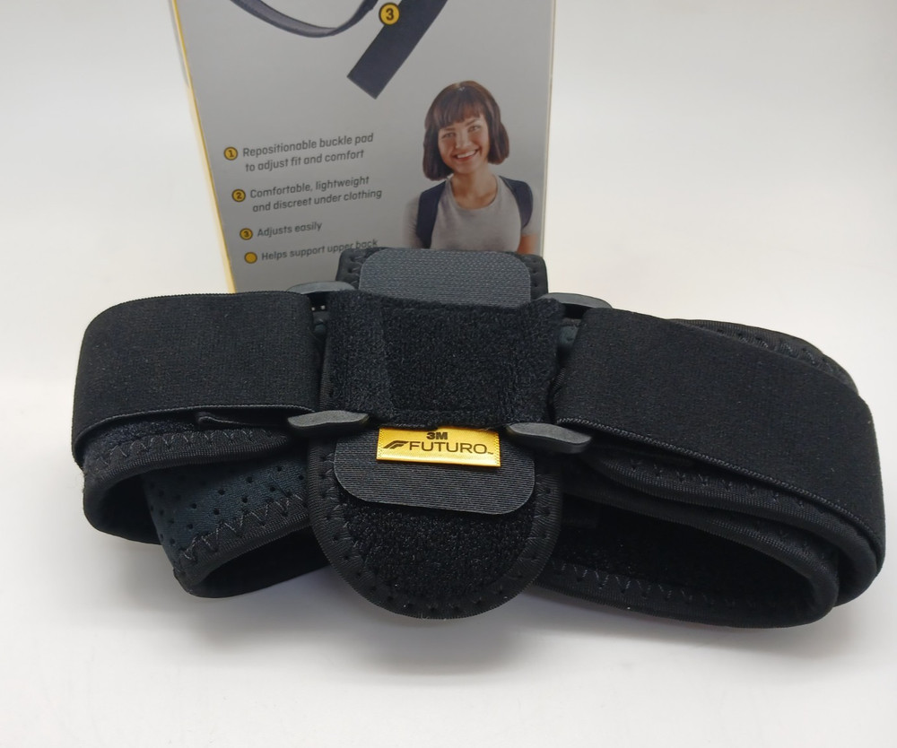 3M cPosture Corrector – Adjustable Back Support Brace – Black