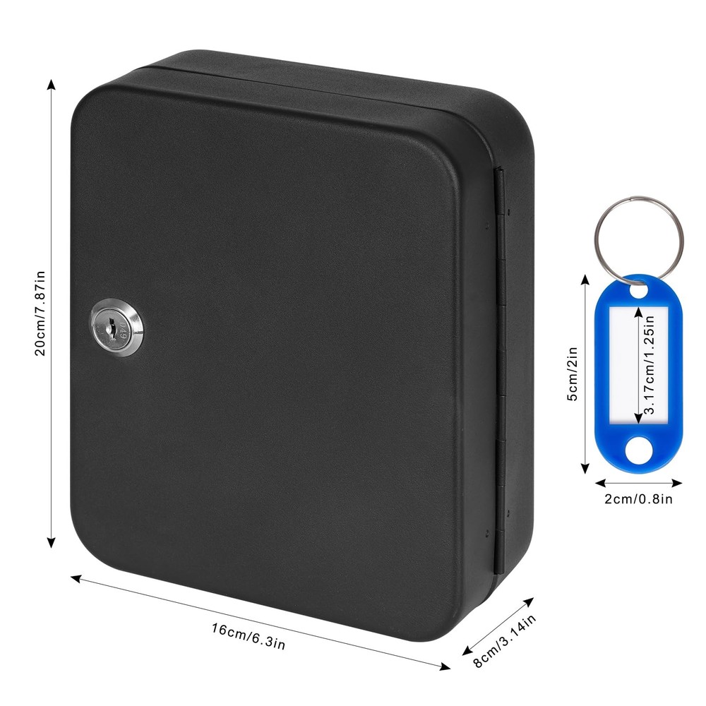 Key Cabinet Wall Mount Locking Key Box Organizer Key Lock Box with Key