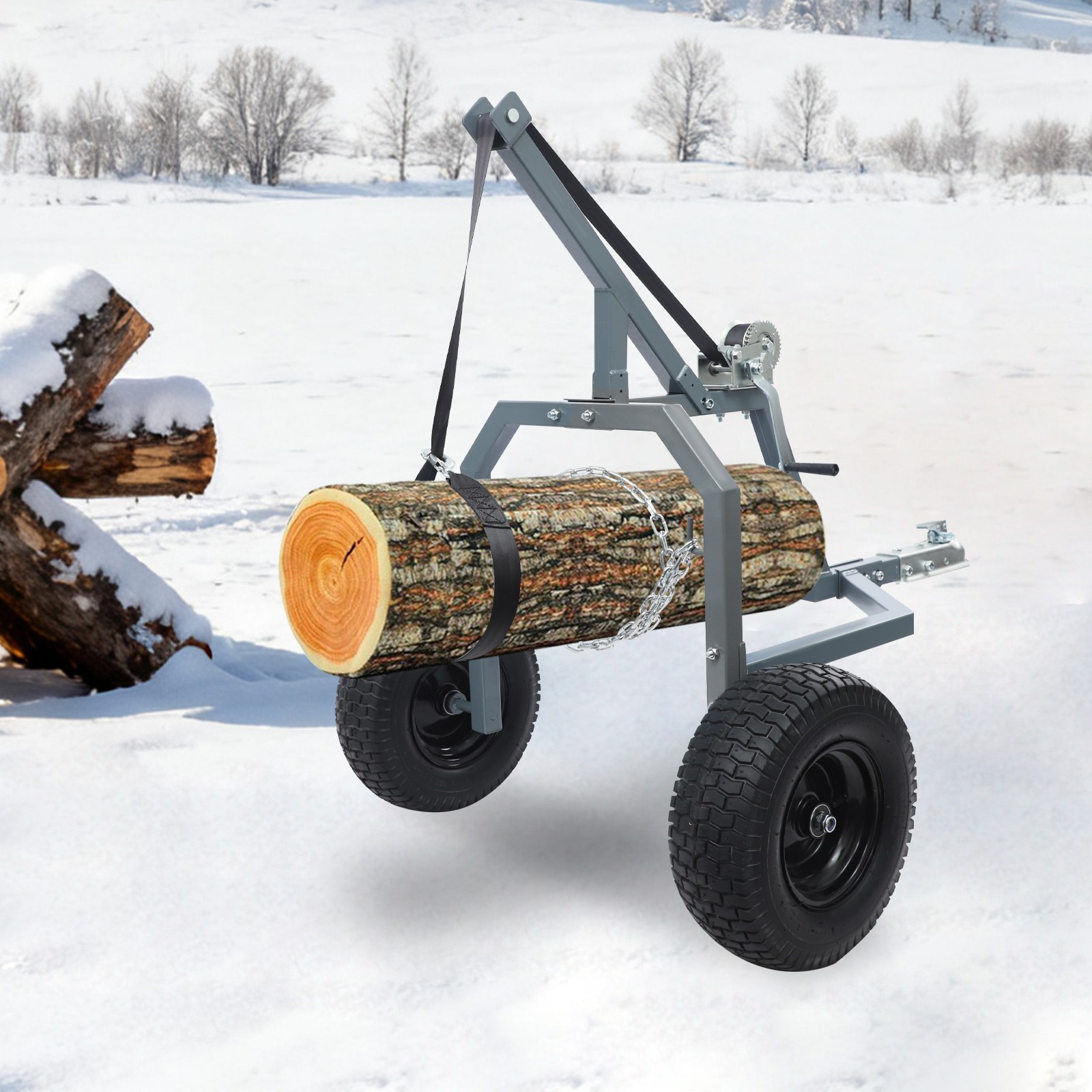 Heavy Logs Skidder Logging Trailer Transporting Cart Trolley Log Skidding Arch