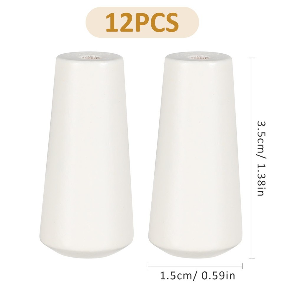 12 Pcs Window Blind Wood Cord Knobs Wooden Pull Ends Cord Tassels