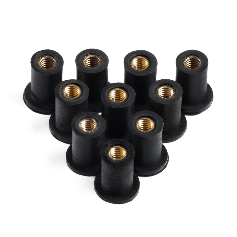 4mm Motorcycle Windscreen Well Nuts M4 Windshield Rubber Screw Wellnuts M4 Nut