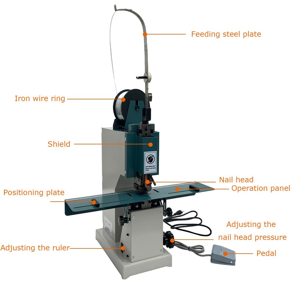 Heavy Duty Electric Stapler Machine Automatic Flat Stapler / Saddle Stapler 110V