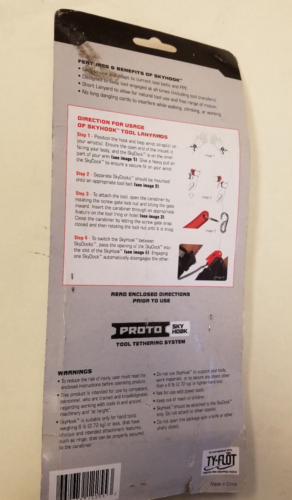 Proto SkyHook 2 Tool Kit Set - Tool Tethering System JPS2 #WT-9B-E0147