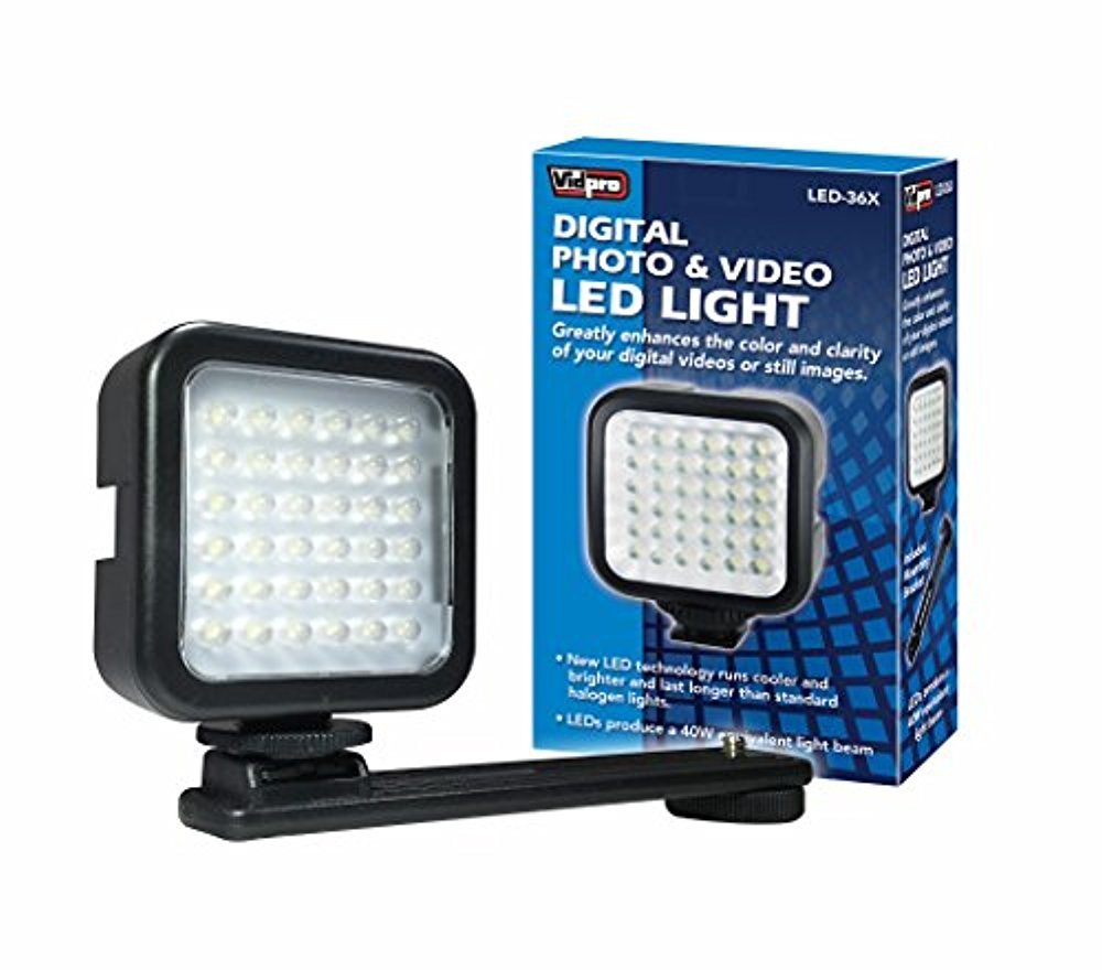 Vidpro LED-36X Photo and Video LED Light for Camera or Camcorder