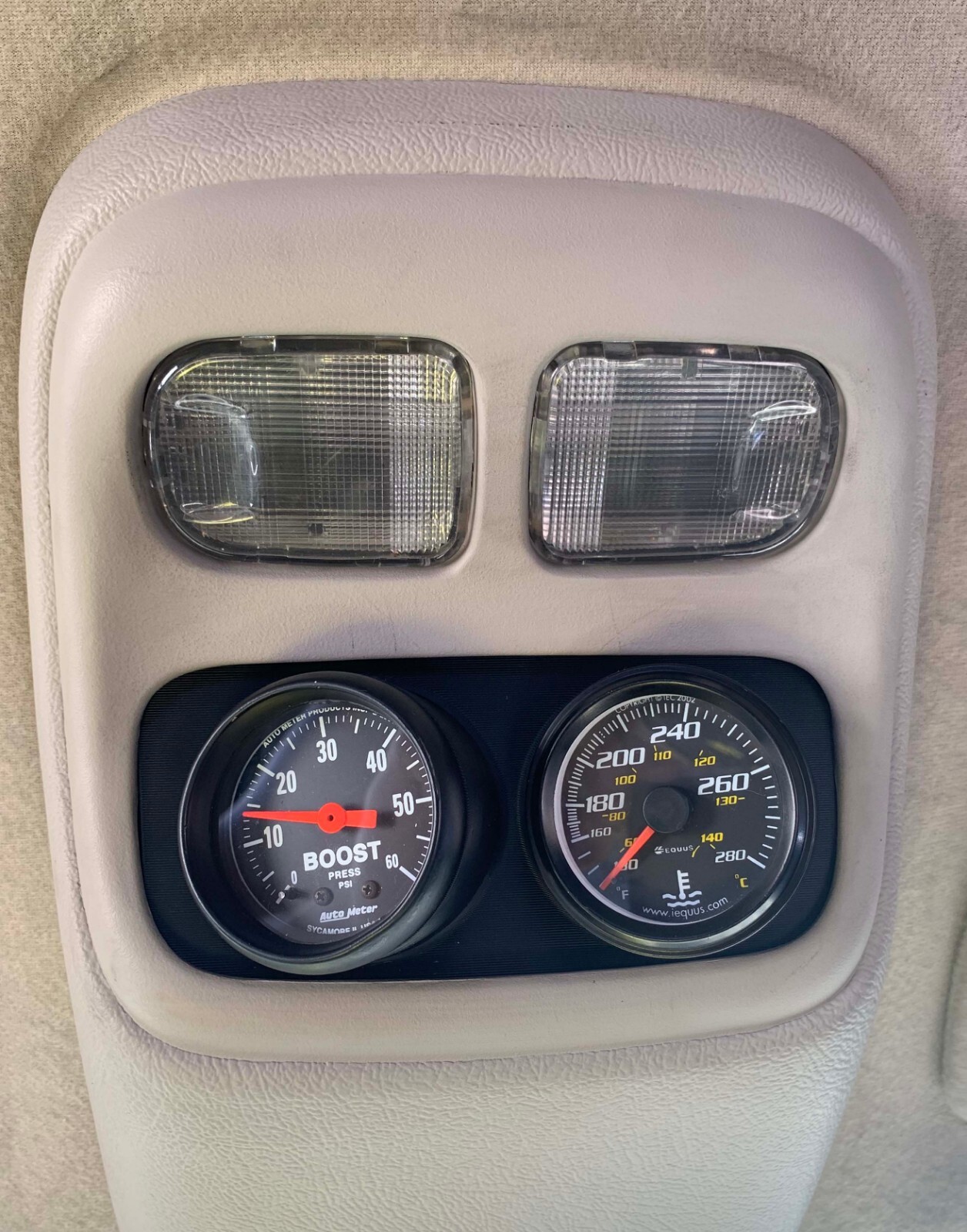 Ram 94-97 Map Light Double Gauge Pod Angled