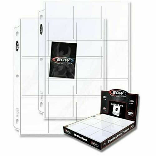 BCW Protective Pages 9 Pocket (100 pages per box)