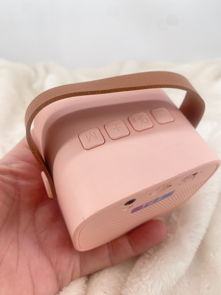 YLL Mini Karaoke Machine Portable Bluetooth Karaoke Speaker Pink