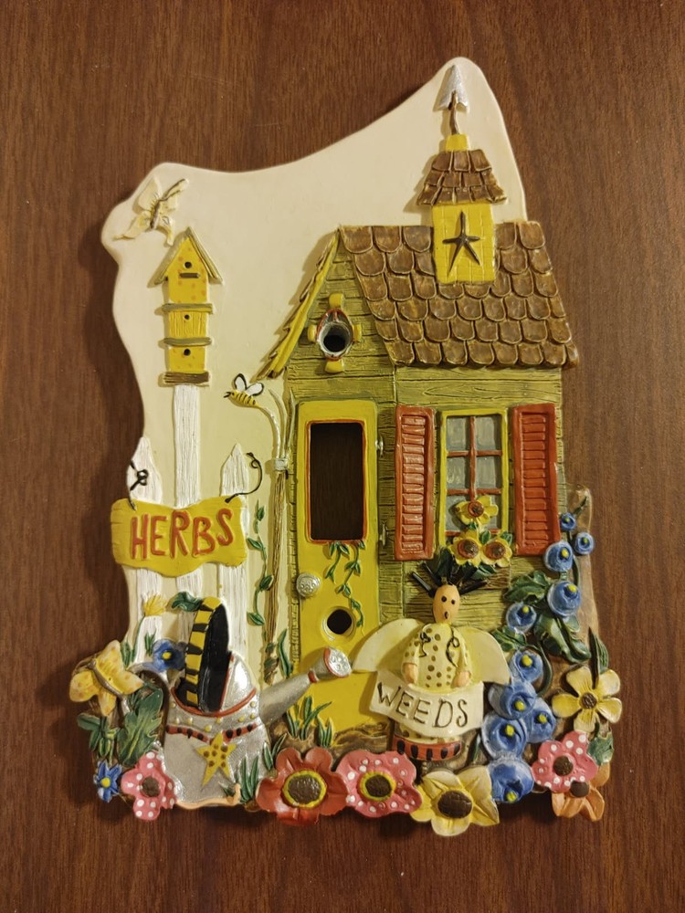 American Tack & Hardware Co. Dimensional Single Switch Plate Garden