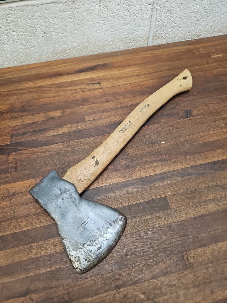 E35- Vintage CRAFTSMAN Hatchet Axe  Cedar Pattern Original Paint/handle 2lb 11oz