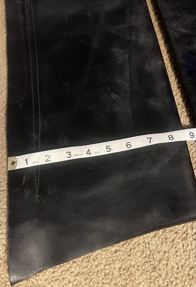 Black Leather Chaps unmarked See Description For Size