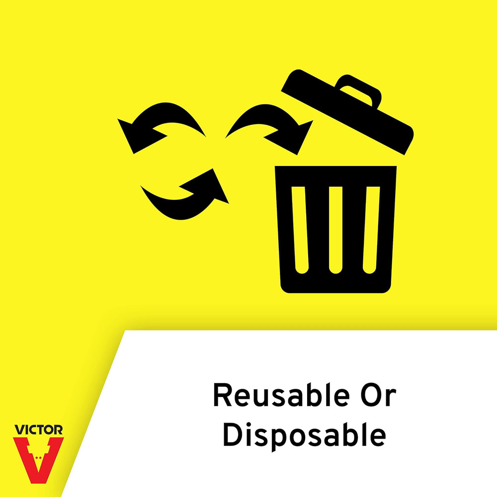 Power-Kill Humane Mouse Traps M393SSR - 6 Easy Set,Reusable,Power-Kill Mouse Tr