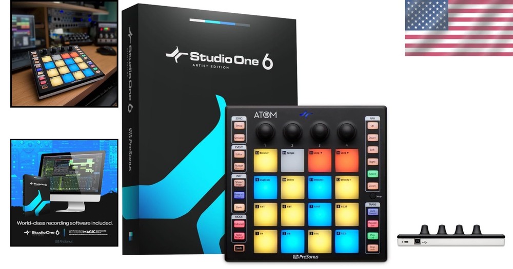 ATOM Production & Performance Pad Controller with Studio One
