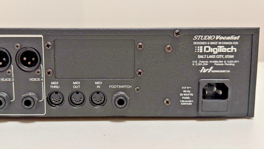 DIGITECH STUDIO VOCALIST RACK MOUNT STUDIO EFFECT VOCAL HARMONY PROCESSOR