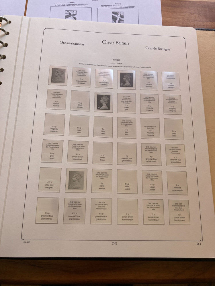 GB Lighthouse Leuchtturm Kabe Album, Slipcase & Hingeless Definitives Pages