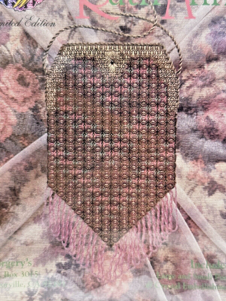Margery's Ruth Ann Beaded Needlepoint Large & Small Purse Pattern Only!