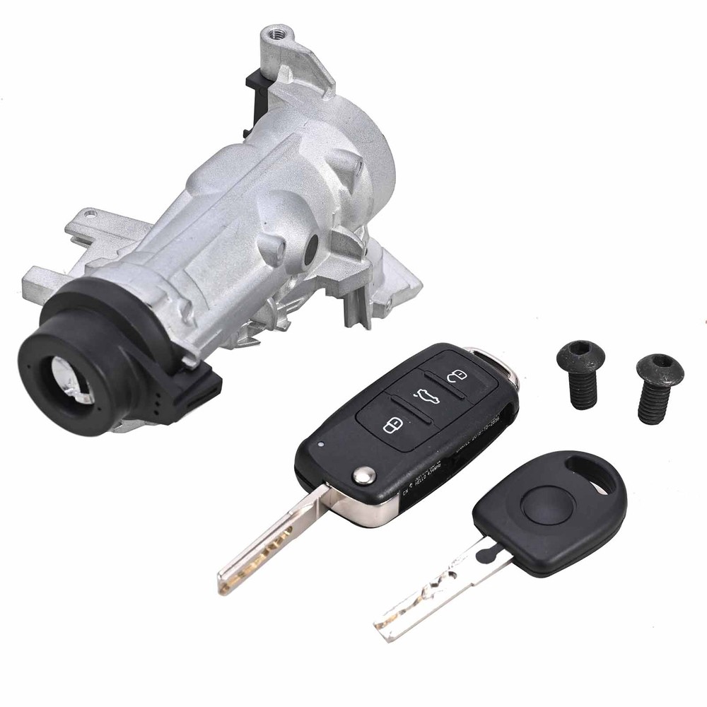 For VW Jetta 2006-2018 Ignition Switch Lock Assembly W/Remote Control Key Shell