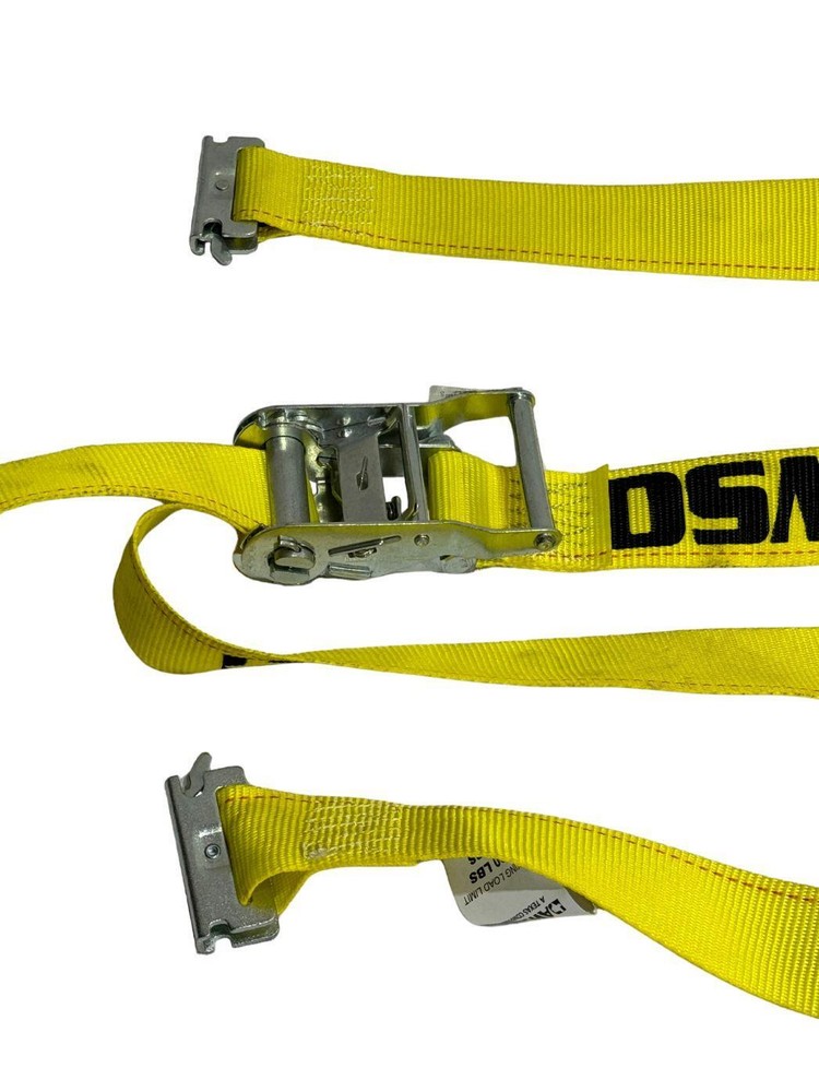 2" X 12' Yellow E-Track Ratchet Strap 8 Pack