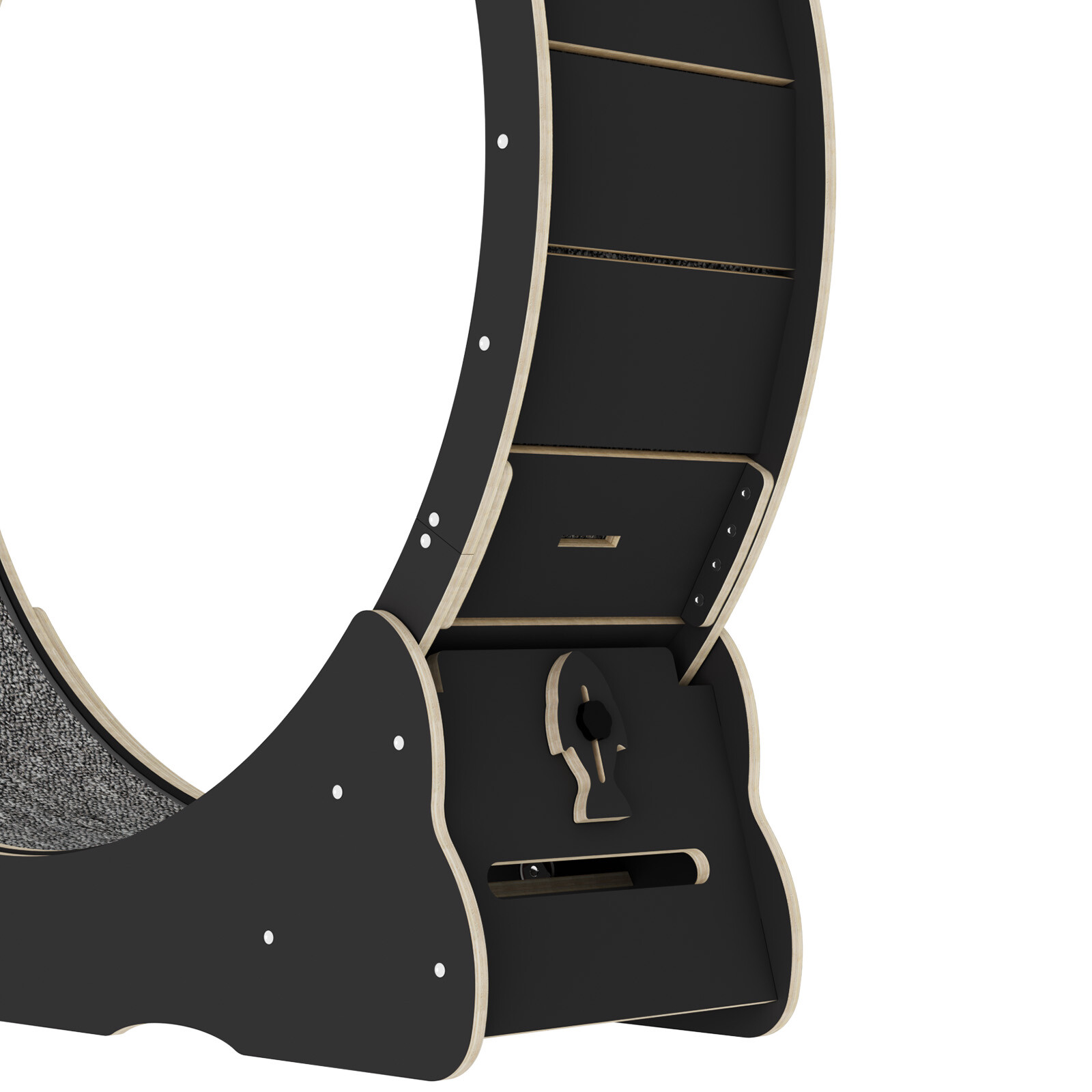 Cat Exercise Wheel Solid Wooden Cat Treadmill Running Wheel Cat Sport Kitty Toy