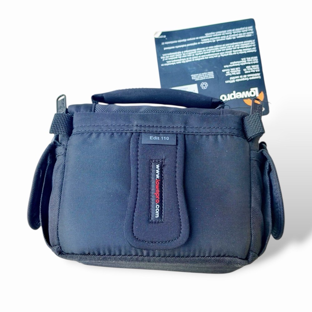 Lowepro Camera Bag Edit 110 Black Padded No Shoulder Strap Handle NWT