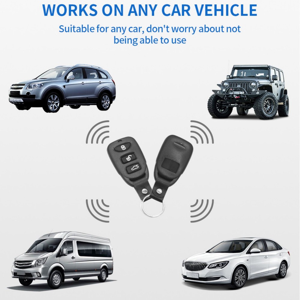 Universal Car Remote Central System Kit Door Lock Keyless Entry System 12V 433Mh