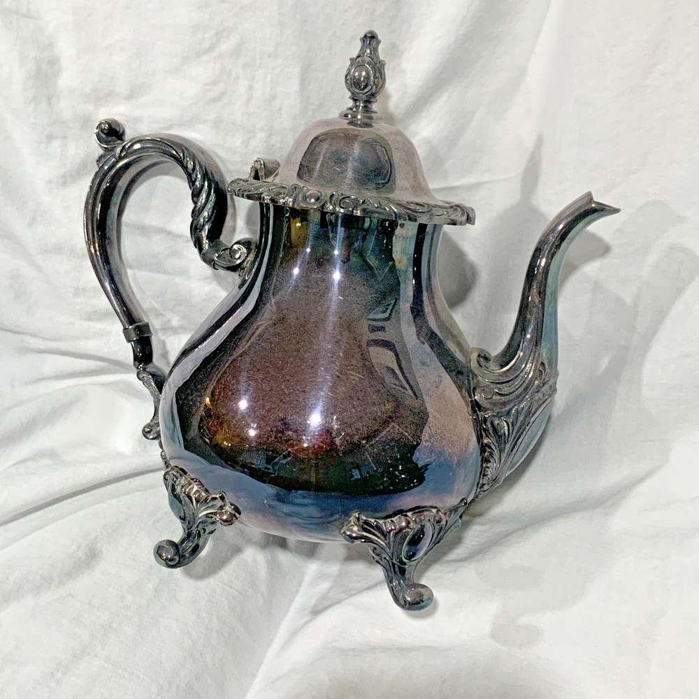 5 Piece Webster Wilcox Fine Quality Silverplate Rochelle Tea Set Silver Plate