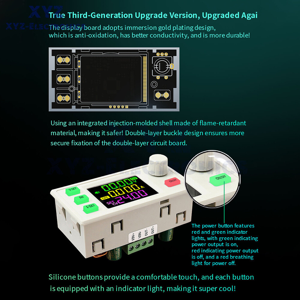 SK120X CNC Buck-Boost DC Adjustable Voltage Regulator Power Supply Module 120W