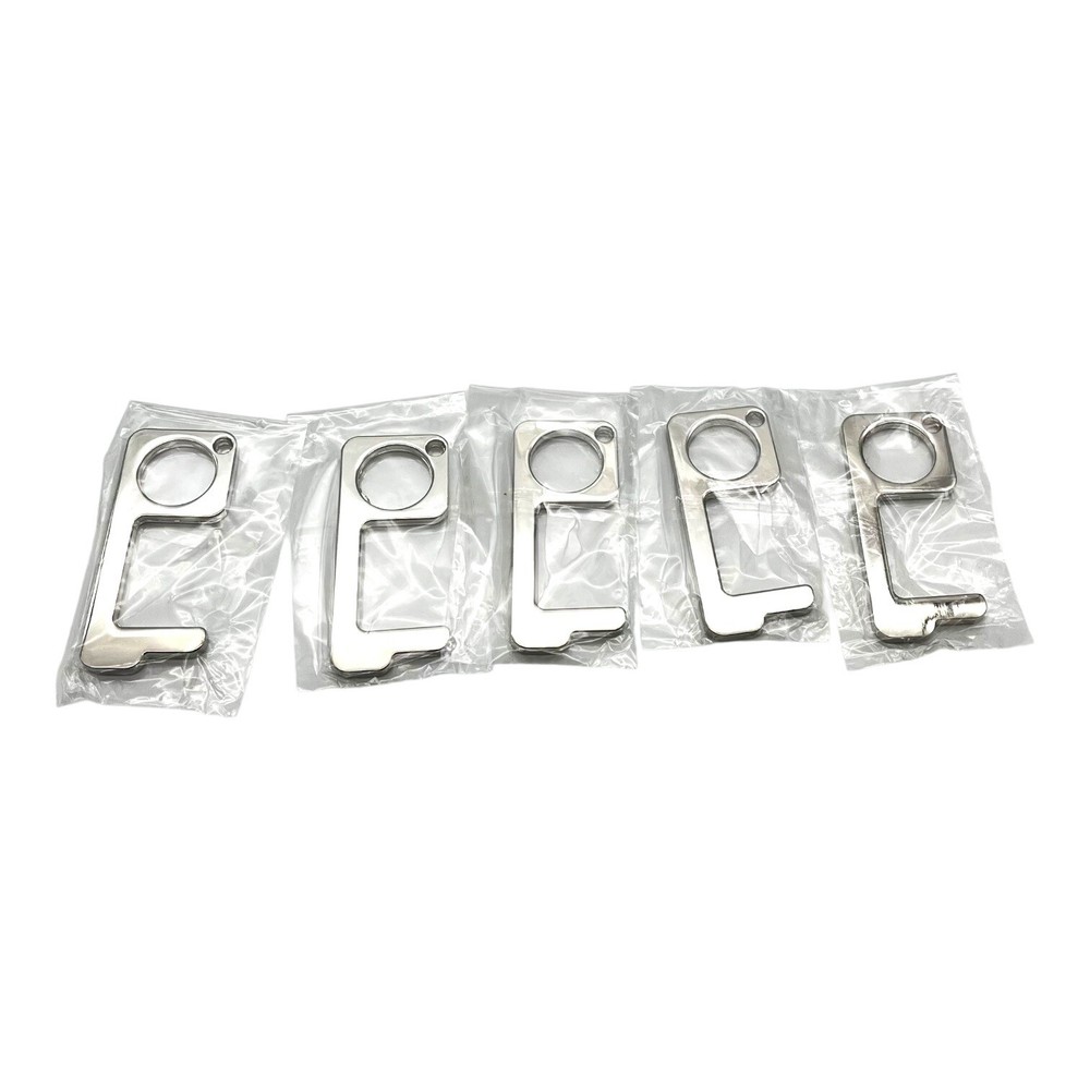 5Pcs Silver Touchless Silvery Door Opener