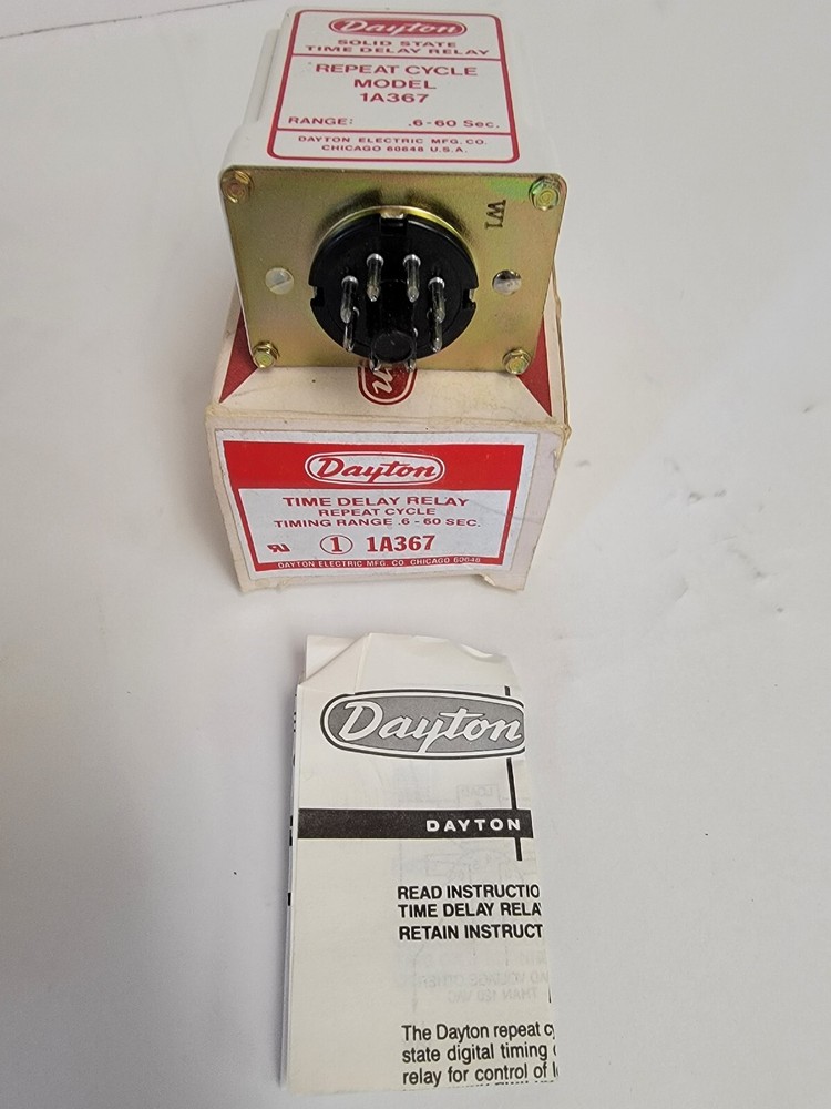 DAYTON TIME DELAY RELAY 1A367.