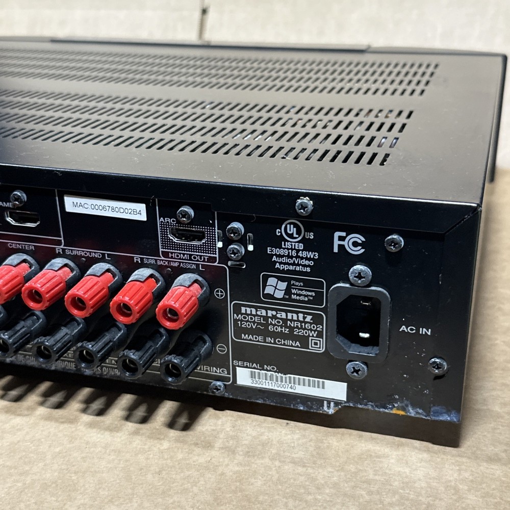 MARANTZ AV SURROUND RECEIVER NR1602 W/ CONTROL