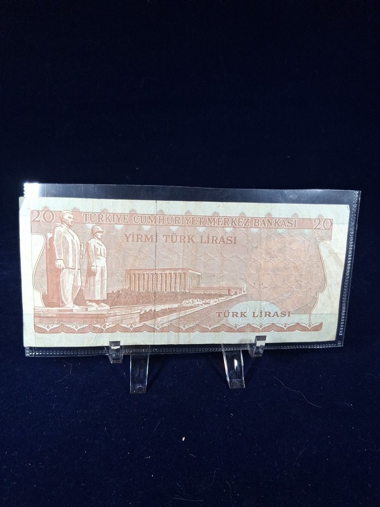 1970 TURKEY 20 LIRA BANKNOTE