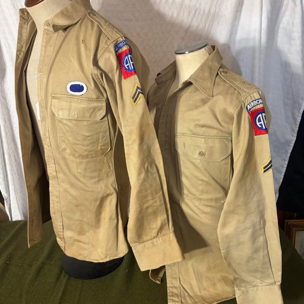 Korean War 82nd Airborne Shirts Pair