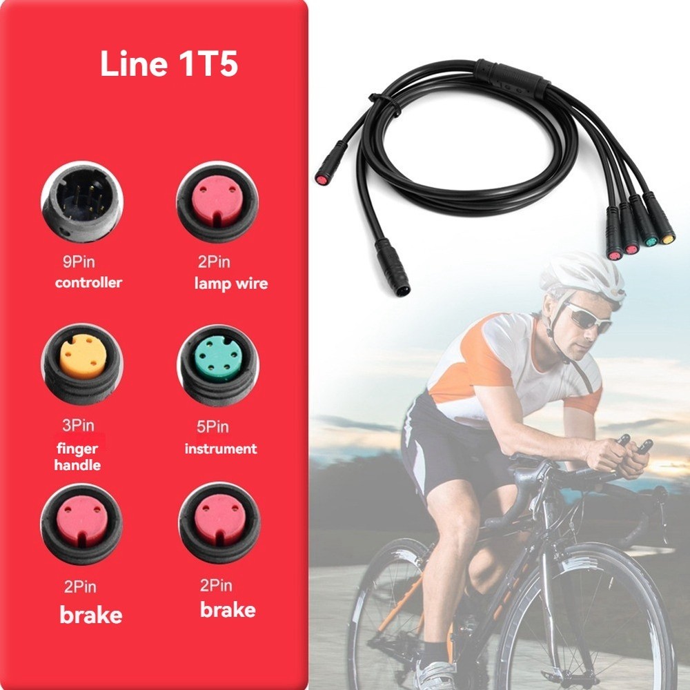 9Pin Main Cable for Electric Bike Controller Dashboard Connection Cable4801