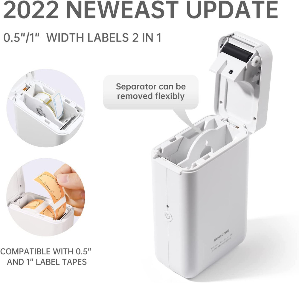 Label Maker Machine D101 Label Printer Portable Wireless Connection Multiple Tem