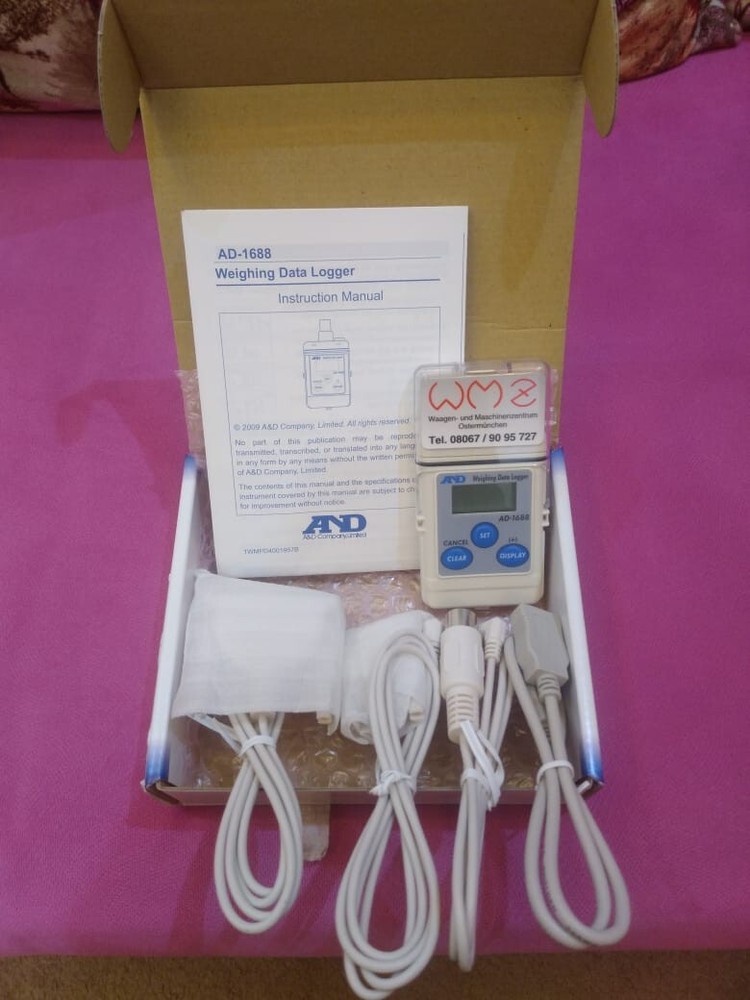 Weigthing Data Logger Quick Loger Portable 15227 A&D AD - 1688