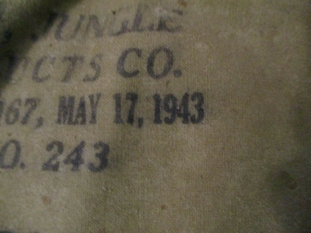 WWII USMC Marine Corps Inflatable Flotation Bladder w/Inflation Tube Dtd 1943 #2