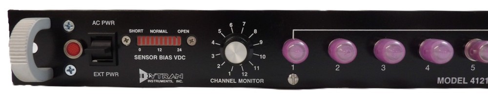 Dytran Instruments Model 4121 Accelerometer 12 Channel Power Unit Working