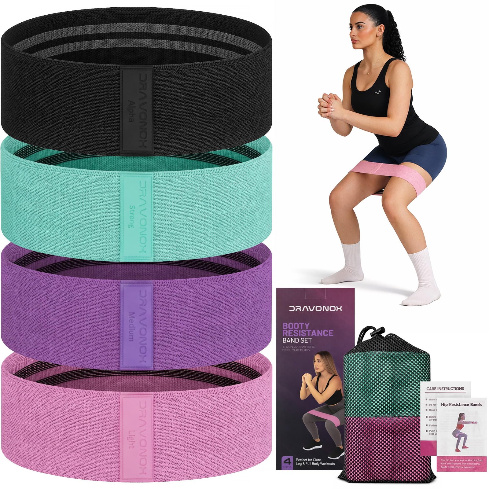 Resistance Bands, Workout Bands, Exercise Bands for Working Out with Workout ...